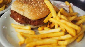 Tavuk Burger - Cips